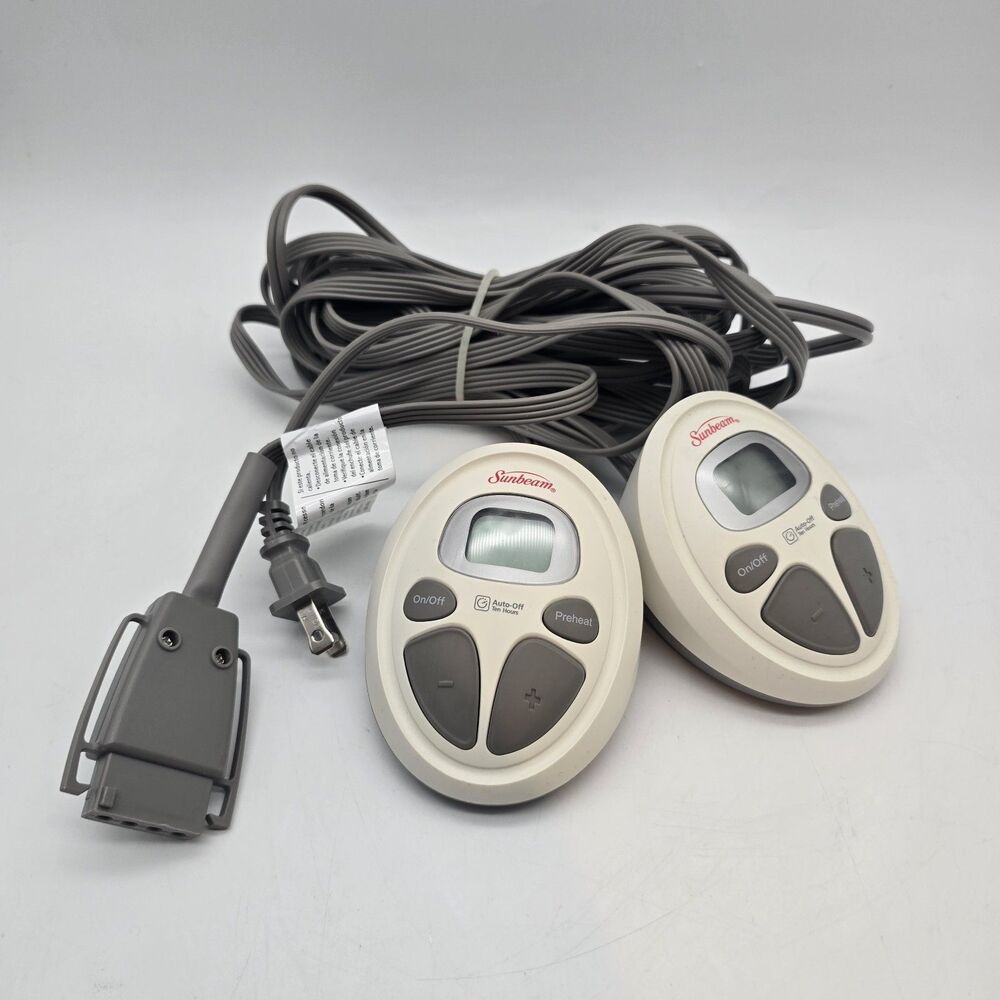Genuine OEM Sunbeam PAC-427 Electric Blanket Dual Controller 360 Watts - 4 PRONG